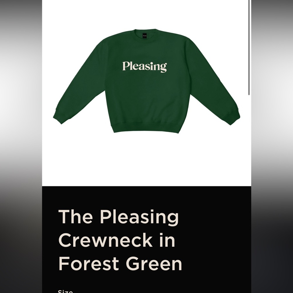 Pleasing unisex size XS crewneck hoodie. NWT